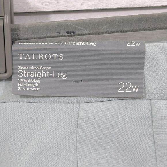 Talbots Pants Size 22W NWT Seanonaless Crepe Straight Leg - Picture 9 of 9